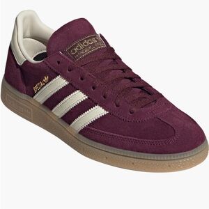 adidas Burgundy and Cream Sneakers